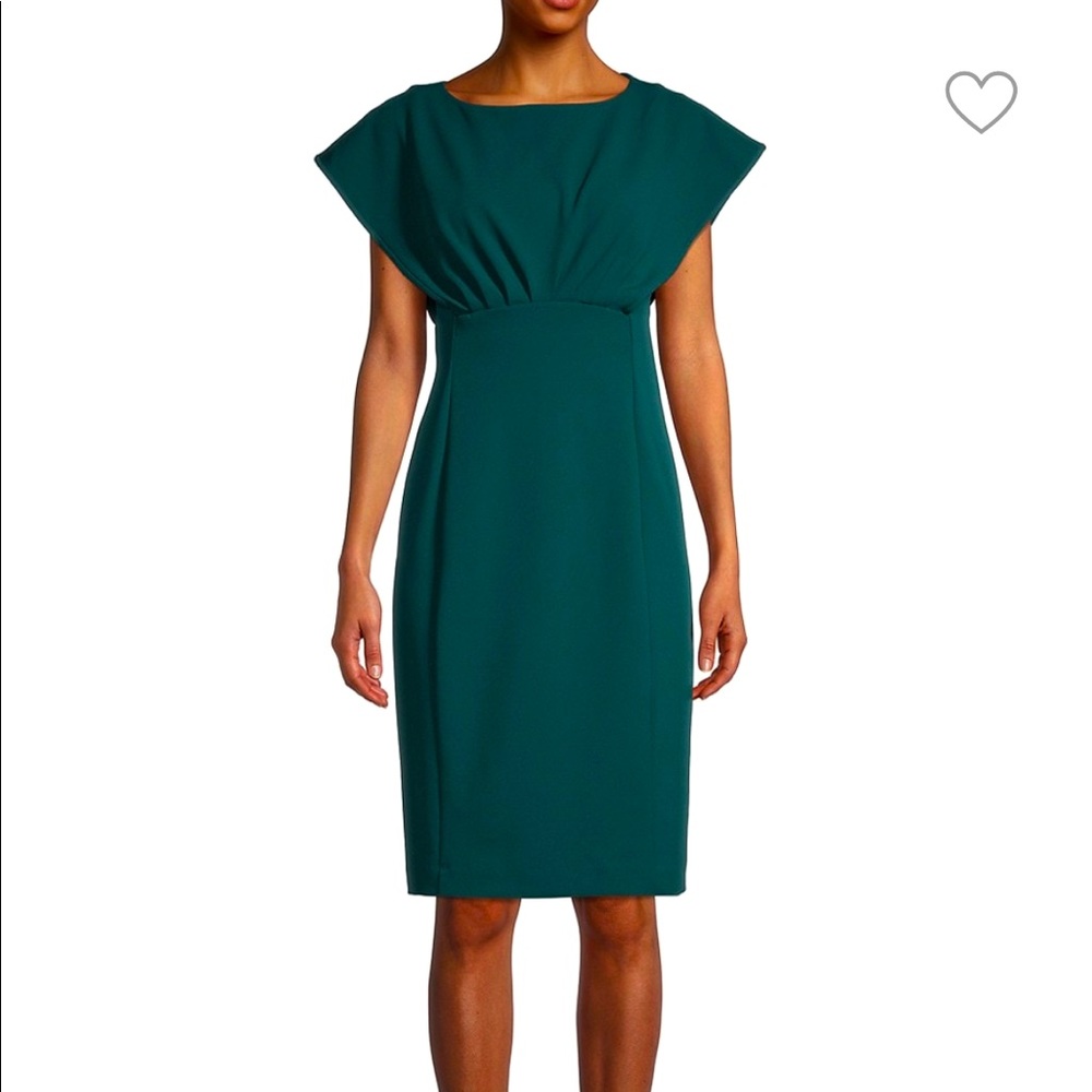 Calvin Klein
Extended-Shoulder Sheath Dress